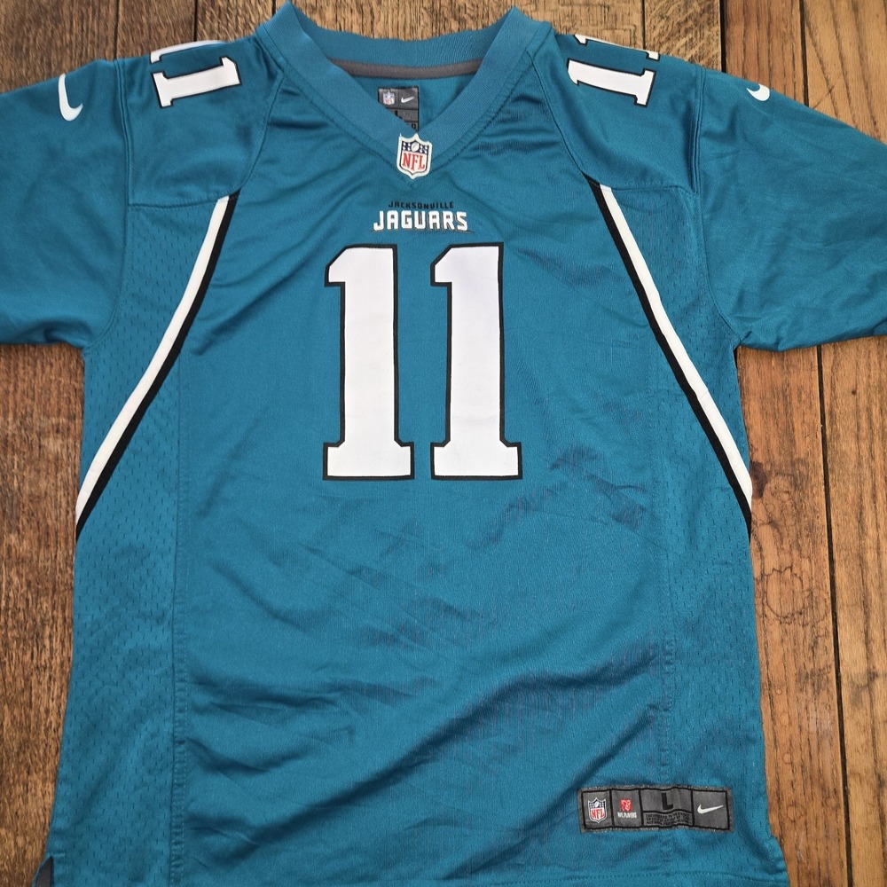 2011 Jacksonville Jaguars #11 Blaine Gabbert Nike Jersey Youth Large‎ Teal S/s